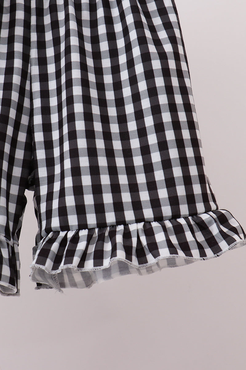 Pumpkin ruffle shorts sett/