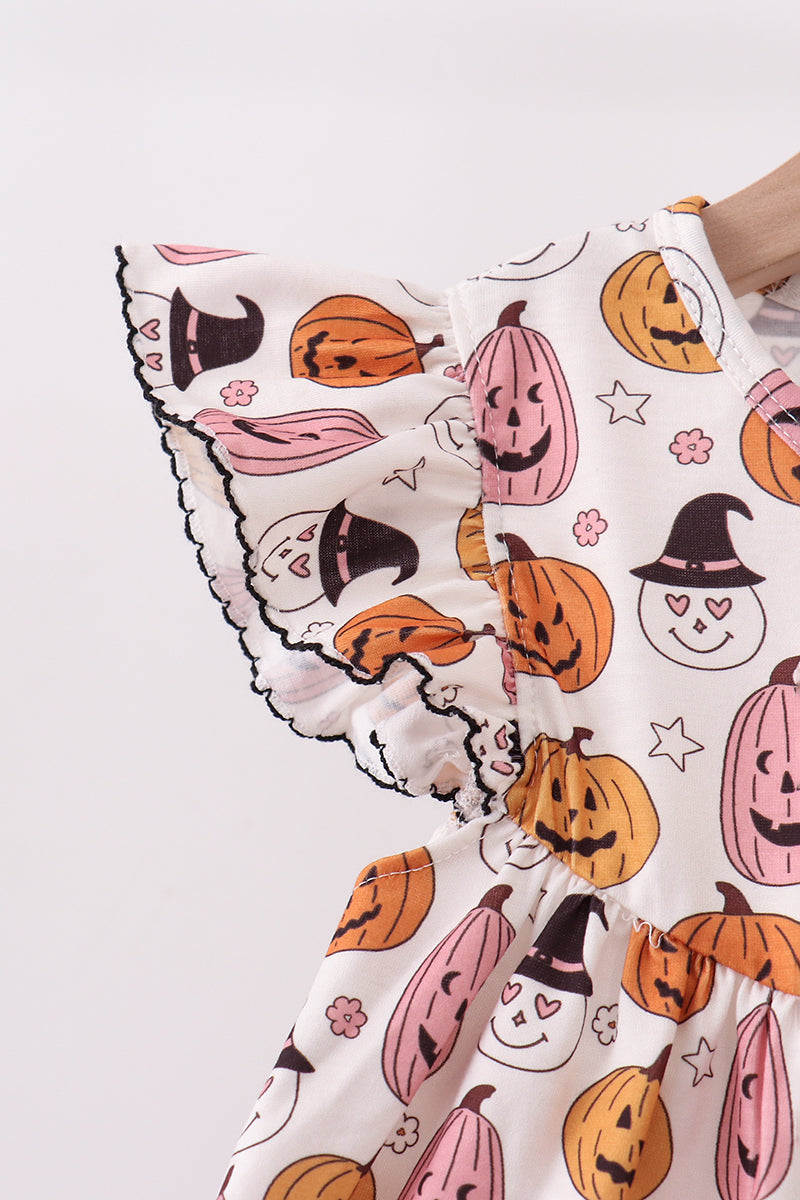 Pumpkin ruffle shorts sett/