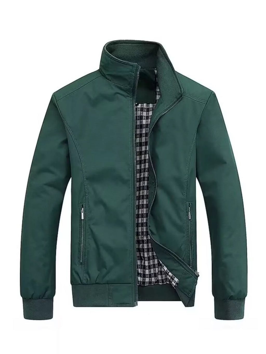 Men's Plus Size Casual Stand/. Collar Lightweight Jacket