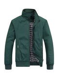 Men's Plus Size Casual Stand/. Collar Lightweight Jacket