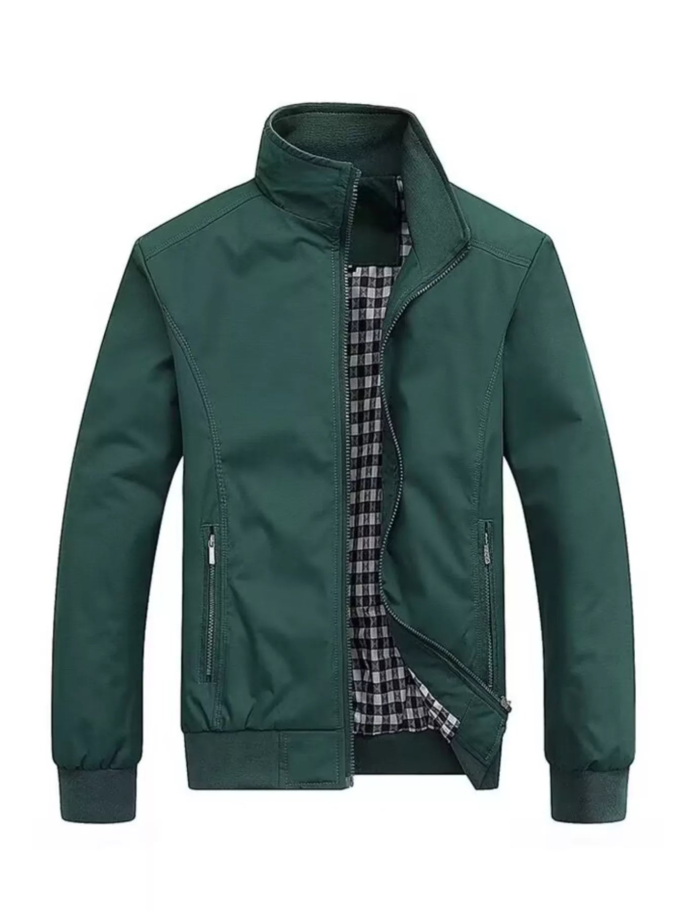 Men's Plus Size Casual Stand/. Collar Lightweight Jacket