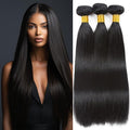 Human Hair Bundles Straight Bundles Human Hair Extenison 3 Bundles Human Hair Straight Brazilian Human Hair 18 20 22 Inch Soft and Healthy for Black Women