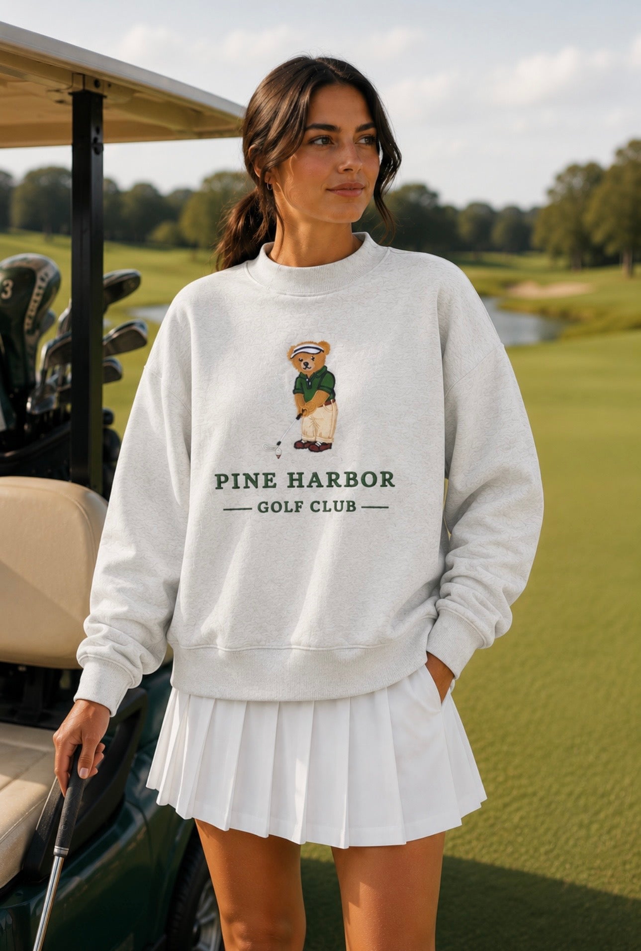 Pine Harbor Golf Club Mock Neck